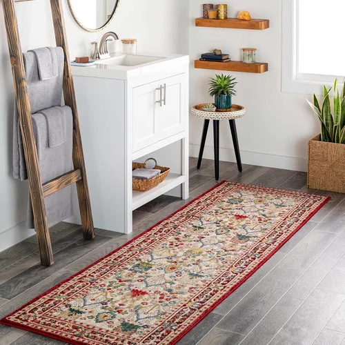 Miniatura 14 de Hauteloom Bolinas - Alfombra tradicional oriental para sala de estar, estilo bohemio vintage, estilo boho, alfombra contemporánea abstracta