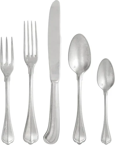 Miniatura 10 de FORTESSA Ashton - Cubiertos de acero inoxidable 18/10, ajuste de lugar de 5 piezas con cuchillo, tenedores y cucharas (servicio para 1), apto