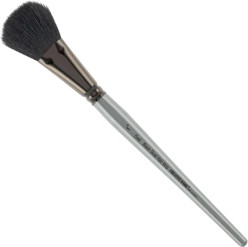 Miniatura 13 de Creative Mark Cepillo para mopa de pelo de cabra – Juego de 2, pelo de cabra natural ovalado de 1/2 pulgada para acuarela, aceite, acrílico y mezcla