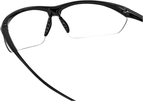 Miniatura 5 de Global Vision Lieutenant Wraparound - Gafas de sol de seguridad para motocicleta ANSI Z87.1 y MIL-PRF-32432, marco negro Lente Transparente