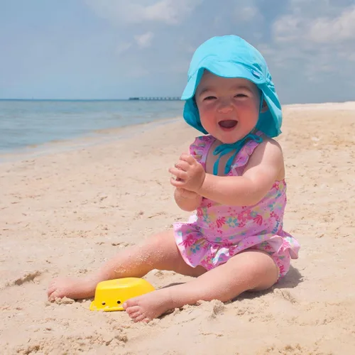 Miniatura 11 de green sprouts Sombrero de natación con solapa para bebé