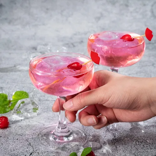 Miniatura 6 de Brochetas de cóctel de 2.75 pulgadas, 100 pinchos de aperitivo de labios sexys, puntiagudos, resistentes, palillos de dientes de bambú rojo