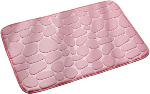 Miniatura 3 de antideslizante Alfombrilla De Baño Con Relieve De Adoquines, Alfombras De Baño Antideslizantes En Lavabo, Alfombra De Suelo Lateral De Bañera