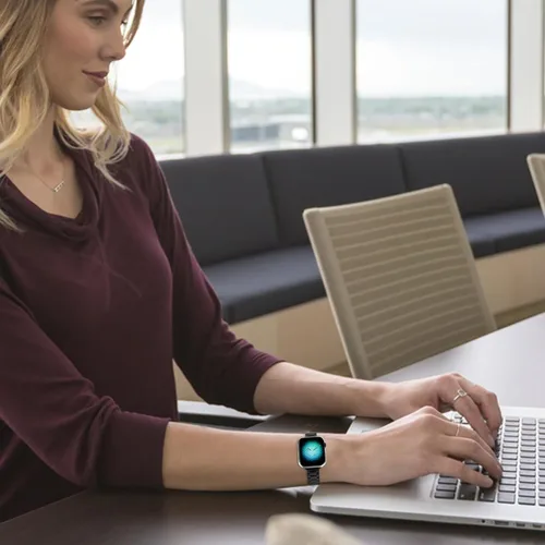 Miniatura 7 de MoKo Banda delgada compatible con Apple Watch Band Ultra3/2/1 49mm/Series 11/10/9/8/7/6/5/4/3/2/1/SE3/SE2/SE 46/45/44/42/41/40/38mm, correa de metal