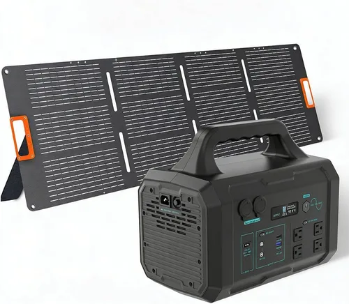 Miniatura 10 de Generador solar de 1800 W (sobretensión de 3600 W) con panel solar de 200 W, kit de estación de energía portátil LiFePO4 de 1024 Wh, carga rápida