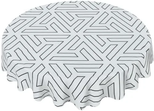 Miniatura 9 de Mantel redondo con diseño de flores, lavable, resistente a las arrugas, para el hogar, cocina, comedor, picnic, campamento, fiesta, vacaciones, 60