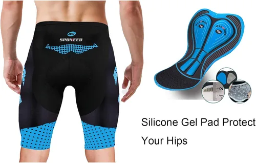 Miniatura 5 de sponeed Pantalones cortos de ciclismo para hombre pantalones acolchados para equitación ropa de ciclismo y ciclismo