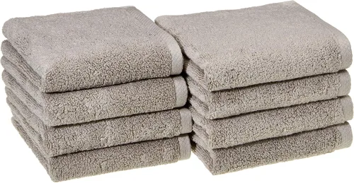 Miniatura 9 de Amazon Basics 2 toallas de baño de gran tamaño de secado rápido, 100% algodón, color blanco, de 62 x 30 pulgadas
