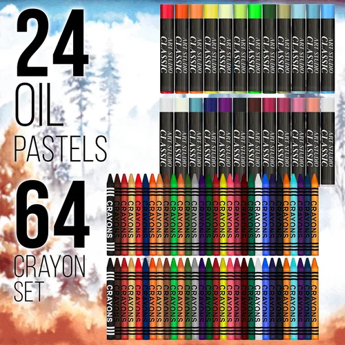 Miniatura 6 de U.S. Art Supply Juego de artista de 163 piezas en caja grande de madera con caballete, pintura, dibujo y suministros de arte para adultos
