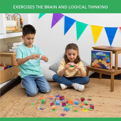 Miniatura 14 de BONNYCO Cubos de Rompecabezas Mentales para Niños, Paquete de 30. Rellenos para Bolsas de Golosinas de Piñata para Niños de 3-5 y 4-8 años, Regalos