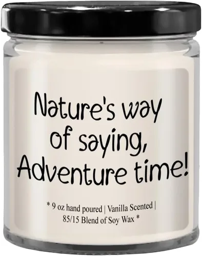 Baby Announcement Gift Candle for her Funny Mother's Day Wife Gifts for New Mom or Parents Gift idea Pregnancy Gift Christmas Nature's Way of Saying