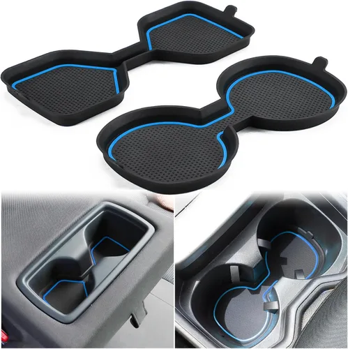 Miniatura 14 de Auovo Insertos de portavasos 3D para Toyota RAV4, accesorios 2025 2024 2023 2022 2021 2020 2019 de silicona para consola central portavasos