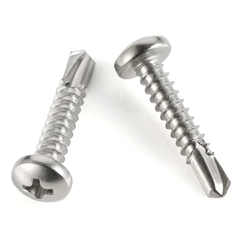 Miniatura 8 de Mellewell Tornillos autoperforantes de cabeza plana #10 x 3/4" (1/2" a 2-1/2" disponibles), tornillos autoperforantes de chapa de acero inoxidable