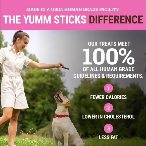 Miniatura 4 de etta says! Yumm Sticks - Golosinas de carne real de cerdo para perro, grado humano, fabricadas en los Estados Unidos (paquete de 12 unidades, 1)