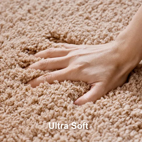 Miniatura 4 de Juego de alfombras de baño de lujo de 3 piezas con alfombra de inodoro en forma de U, fondo de goma antideslizante, microfibra gruesa, felpa suave