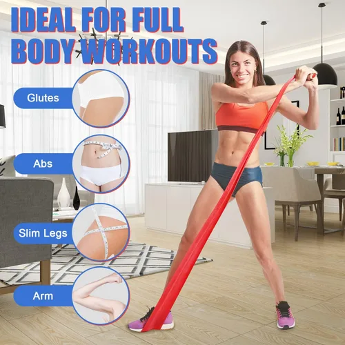 Miniatura 3 de Kit de bandas de ejercicio de resistencia – entrenamiento de fuerza y acondicionamiento – Pilates – Bandas de resistencia para movilidad