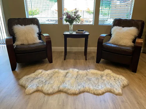 Miniatura 11 de LAMBZY Alfombra de pelo de oveja sintética, hipoalergénica, súper suave, sedosa para sala de estar, habitación de los niños, sofá