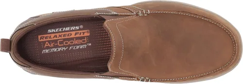 Miniatura 5 de Skechers Ajuste relajado para hombre mocasines Harper - Forde Negro