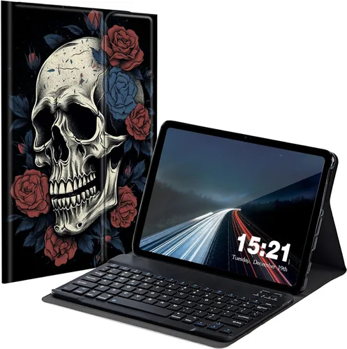 Miniatura 25 de Funda de teclado para Samsung Galaxy Tab S6 Lite 2022/2020, Galaxy Tab S6 Lite SM-P610/P613/P615/P619 con teclado Bluetooth inalámbrico desmontable