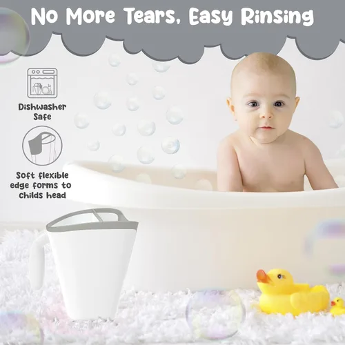 Miniatura 4 de Taza de enjuague de champú para niños Cubo de baño para bebés Cubo de enjuague para bebés sin lágrimas - Tres opciones