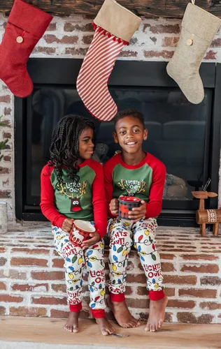 Miniatura 5 de Lazy One Pijamas de Navidad familiares a juego, pijamas de Navidad a juego para familia, adultos, adolescentes, niños y bebés