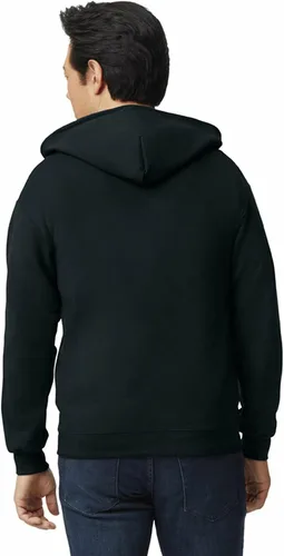 Miniatura 3 de Gildan Sudadera con capucha, de forro de vellón, con cremallera, estilo G18600, paquete múltiple