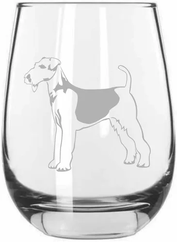 Miniatura 507 de Sakhalin Husky Dog - Copa de vino grabada personalizada de 15.25 onzas sin tallo
