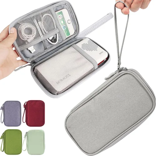 Miniatura 11 de CAAORDKSO Estuche Organizador Electrónico, Estuche Organizador de Cables de Viaje, Estuche Organizador de Accesorios Electrónicos, Estuche