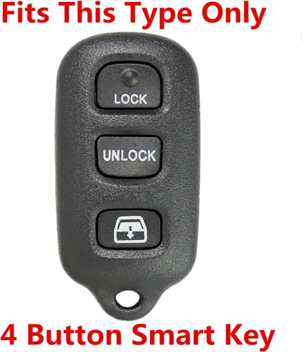 Miniatura 2 de Funda de silicona para llavero de entrada sin llave, repuesto para Toyota 4Runner 1999-2009 Toyota 4Runner 2001-2008 Toyota Sequoia HYQ12BBX