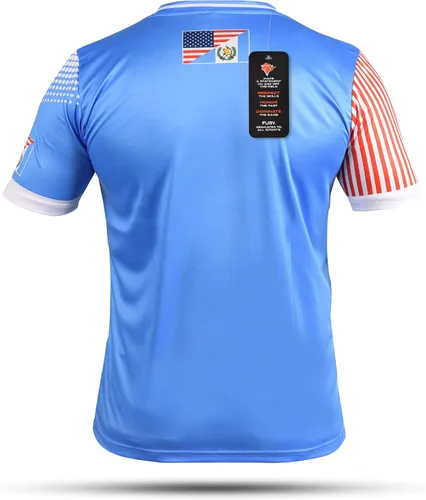 Miniatura 3 de Fury Camiseta de fútbol con la bandera de Guatemala y Estados Unidos - Camiseta Guatemala - Camiseta Guatemala Jersey HombresHombresMujeresUnisex