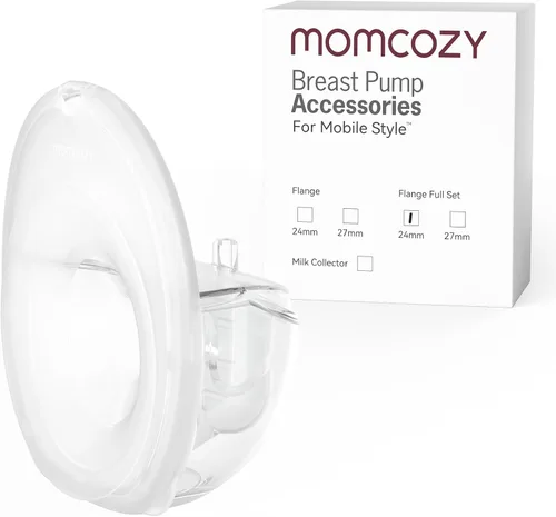 Miniatura 15 de Momcozy Extractor de leche manos libres estilo móvil M6, extractor de leche eléctrico portátil para lactancia materna, ritmo ideal, más leche
