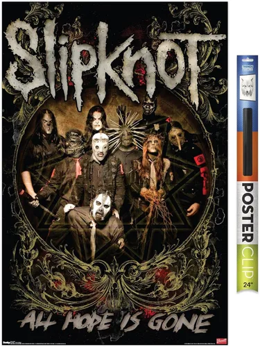 Miniatura 20 de Trends International Slipknot - Póster de pared de Hope Is Gone, 14.725 x 22.375 pulgadas, versión enmarcada de madera de granero