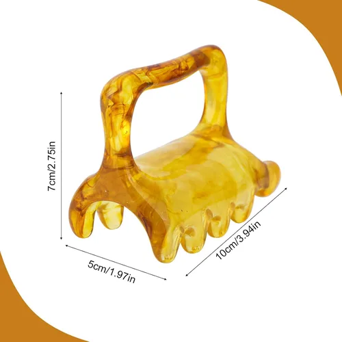 Miniatura 2 de lasuroa Herramienta de masaje grande para la celulitis, herramienta de masaje de celulitis de resina, masajeador de nudos musculares de mano
