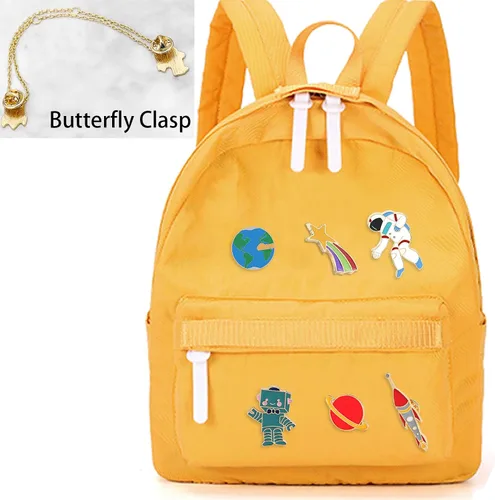 Miniatura 5 de Enamel juego de lindos prendedores para mochila, aleación, UK_B07C6P4MFM
