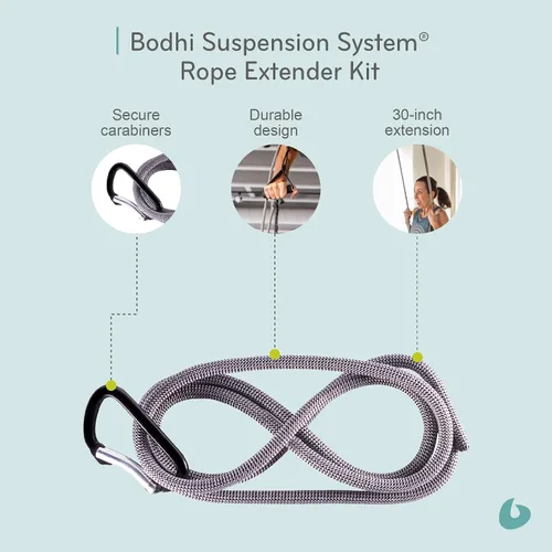 Miniatura 5 de Balanced Body Bodhi - Kit extensor de cuerda con sistema de suspensión con 2 cuerdas y 2 mosquetones