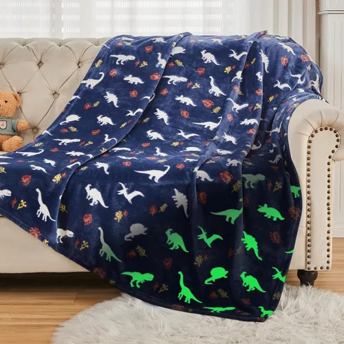 Miniatura 18 de SOCHOW Manta de Vellón con Diseño de Carro Camión Lindo para Niños y Niñas, Manta de Franela Suave Ligera Acogedora y Cálida para Cama de Niños