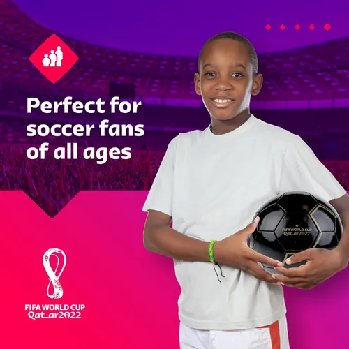 Miniatura 4 de Capelli Sport FIFA World Cup Qatar 2022 Tournament Soccer Ball Souvenir Display, Officially Licensed Futbol for Youth and Adult Soccer Players