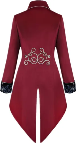 Miniatura 2 de Chaqueta victoriana steampunk para hombre, estilo vintage, traje gótico
