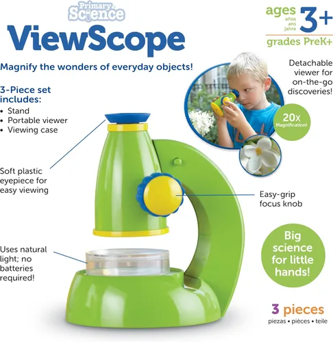 Miniatura 6 de Lupa Learning Resources, ciencias primarias, ViewScope