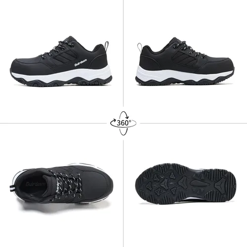 Miniatura 6 de Zapatos anchos con punta de acero para mujer, impermeables, antideslizantes, zapatos de seguridad, ligeros, antideslizantes, construcción