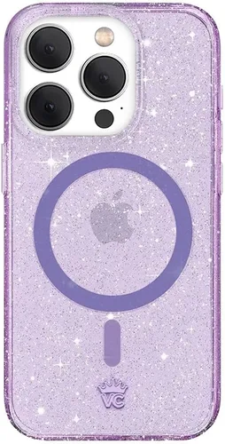 Miniatura 25 de VELVET CAVIAR Funda para iPhone 15 Pro, compatible con MagSafe, probada en caídas de 10 pies, estampado de leopardo y amatista púrpura