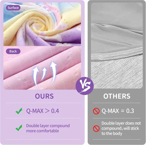 Miniatura 5 de YJLMLY Manta que brilla en la oscuridad para niñas, manta luminosa de franela suave, juguetes para niños de 1 a 10 años, regalos de Acción