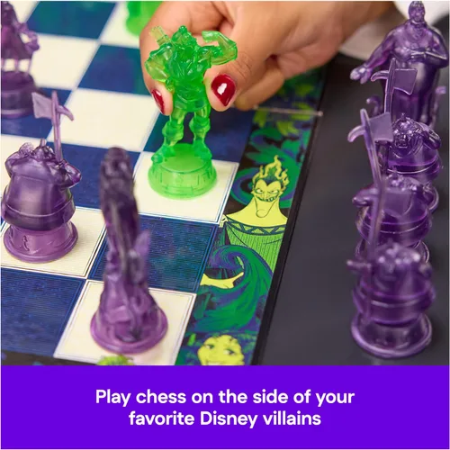 Miniatura 3 de Spin Master Games, Juego de ajedrez de villanos de Disney para adultos y niños, juega como personajes clásicos de Disney, Úrsula, Jafar, Hades