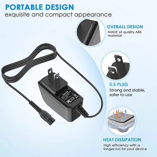 Miniatura 5 de Cargador de alimentación de 4.3V apto para Philips Norelco OneBlade A003900 QP2520 QP2520/90, QP2520/72, QP2520/70 QP2521 QP2522 QP2515 MG5700