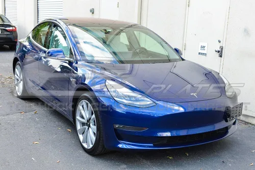 Miniatura 2 de Para Tesla Model 3 2016-2023 EOS Plate Version 2 Gancho de remolque para parachoques delantero, montaje en placa de matrícula, Remocator