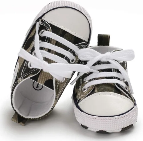 Miniatura 25 de KIDSUN zapatos deportivos altos hasta el tobillo para bebés, niños y niñas con suela antideslizante, suaves, para recién nacidos, zapatos