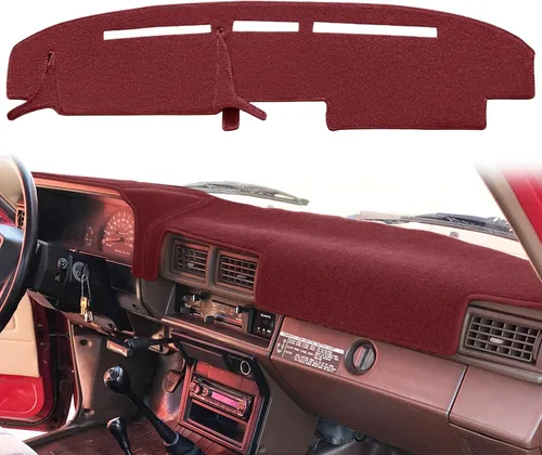 Miniatura 7 de Funda para salpicadero de ajuste personalizado para camioneta pickup Toyota 4Runner 1984-1988, almohadilla protectora de salpicadero F95 (Beige)