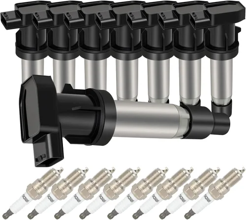 Miniatura 2 de Bobinas de bobina de encendido y bujías de iridio UF564 para Cadillac para Buick Deville SRX STS XLR Lucerne 4.6L