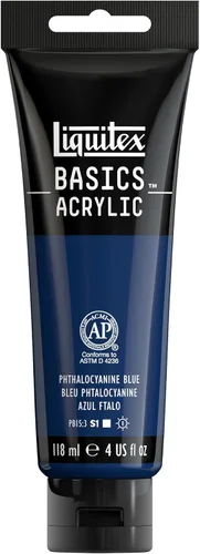 Miniatura 126 de Liquitex BASICS Pintura Acrílica, Botella de 400ml (13.5 oz), Blanco Titanio Titanio Blanco