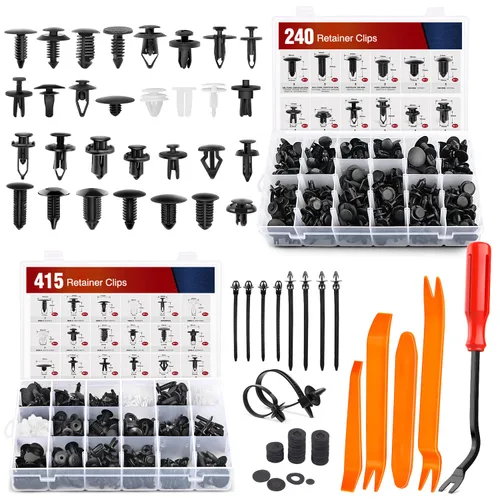 Miniatura 12 de Nilight 150 piezas de sujetadores de parachoques tipo empuje, clips de remache universales para automóviles y sujetadores para parachoques